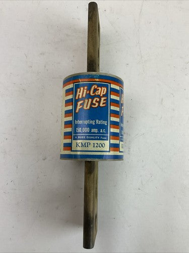 BUSSMANN KMP 1200 HI-CAP FUSE 500VAC INTERRUPTING RATING 150,000 amp a.c.0