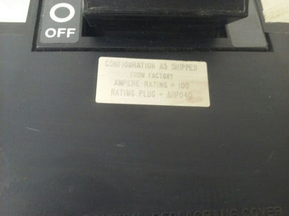 SQ.D ELECTRONIC CIRCUIT BREAKER LX36100 SER.IB 250A 3P 600V,100A TRIP ARP0402