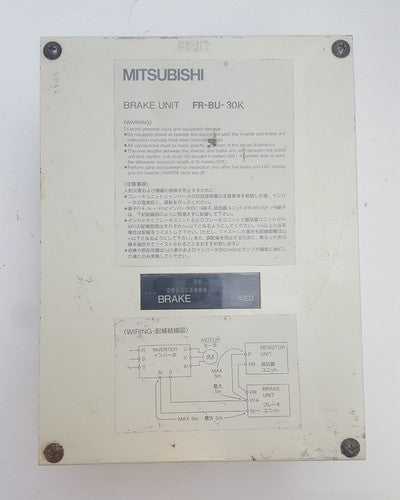 MITSUBISHI FR-BU-30K  400 VDC  BRAKE UNIT VARIABLE FREQ DRIVE 0