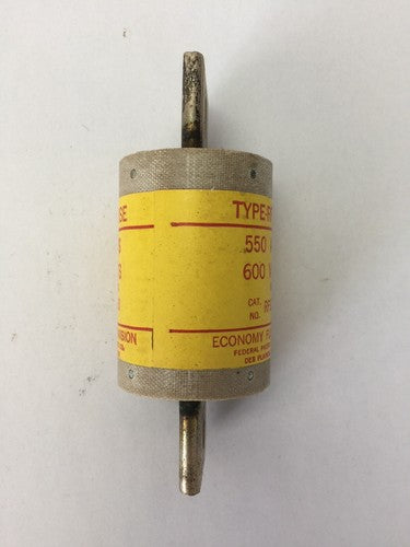 ECONOMY FUSE RFS 550 TYPE-RF FUSE 550 AMP 600 VOLTS FEDERAL PACIFIC ELECTRIC2