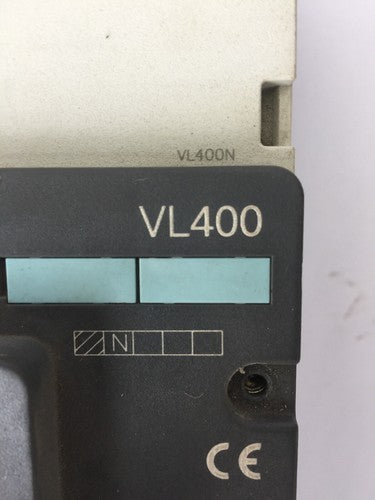 SIEMENS VL400N 3VL4740-1AA34-0AA0 CIRCUIT BREAKER 400A 250VDC 600VAC  1