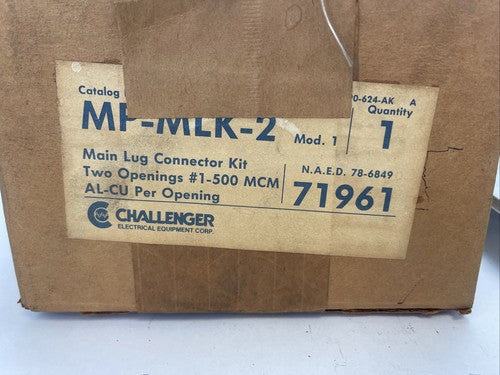 CHALLENGER MP-MLK-2 MAIN LUG CONNECTOR KIT TWO OPENINGS #1-500 MCM MOD 11