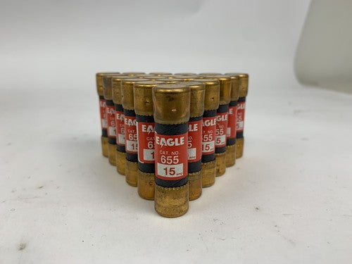 Eagle Electric 655-15-BOX 15A 250V Fuse "Lot of 25"0