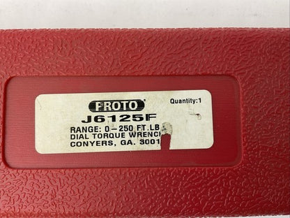 PROTO J6125F 0-250 FT. LB DIAL TORQUE WRENCH1