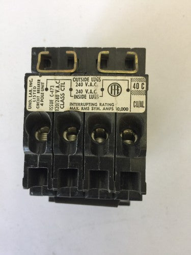 ITE QT2-4040 3 EQ-T QUAD UNITS PLUG IN CIRCUIT BREAKER 120/240VAC 40/40-40/40AMP2