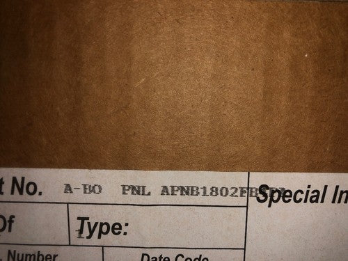 GE APNB1802FB Panelboard 1Ph 3Wire 120/240VAC APNB Bolt-On Style 250A8