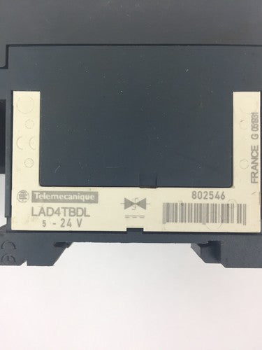 TELEMECANIQUE LC1D09BL CONTACTOR LRD07 OVERLOAD RELAY 1.6-2.5A LAD4TBDL 24V3