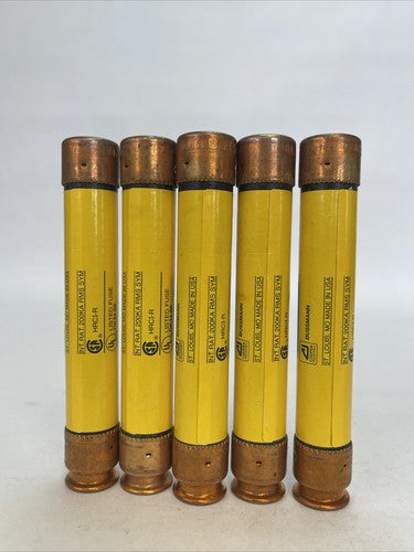COOPER BUSSMANN LPS-RK-6 1/4 LOW-PEAK DUAL ELEMENT FUSE 600VAC 6-1/4A (LOT OF 5)3