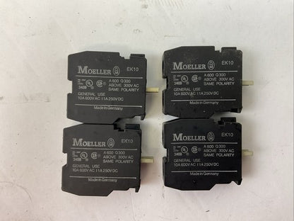 MOELLER EK10 CONTACT BLOCK (LOT OF 4)0