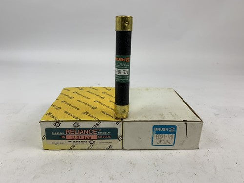 Brush Reliance Time-Delay Dual-Element ECSR1-1/8 1 1/8A 600V Fuse "Lot of 10"0