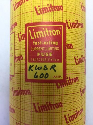 BUSSMANN LIMITRON KWS-R 600 FAST-ACTING CURRENT LIMITING FUSE 600 AMP 600 VAC1