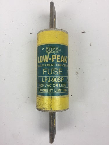 BUSS LPJ-90SP LOW-PEAK DUAL-ELEMENT TIME-DELAY FUSE 600 VAC 90 AMP0