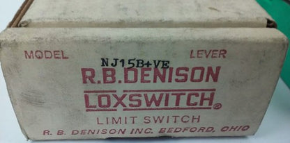 R.B.DENISON NJ15+B+VE, METAL SENSING & CAPACITIVE PROXIMITY LIMIT SWITCH,BUL.9001
