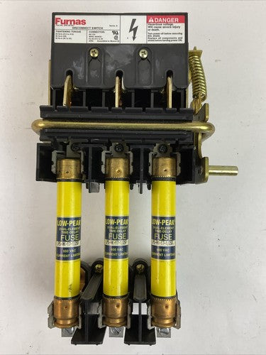 FURNAS D46120-001 DISCONNECT SWITCH SER A LPS-RK-17-1/2SP 17-1/2AMP 600VAC FUSE1