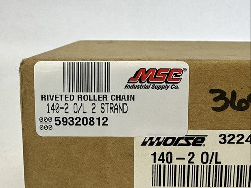 MSC EMERSON MORSE 140-2 O/L RIVETED ROLLER CHAIN (2PC IN THE BOX)1