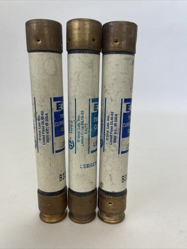 EDISON LESRK15 TIME DELAY CURRENT LIMITIN CLASS RK1 FUSE 15AMP 600VAC (LOT OF 3)4