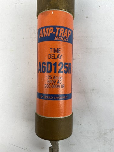 Gould Shawmut Amp-trap 2000 A6D125R 125A 600V Class RK1 Fuse "Lot of 3"2