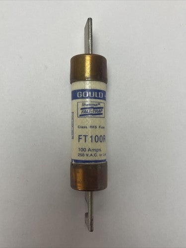 GOULD SHAWMUT FT100R FALT-TRAP CLASS RK5 FUSE 100AMP 250VAC (LOT OF 5)1