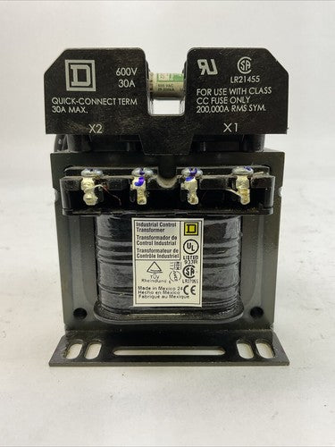 SQUARE D 9070TF100D3 TRANSFORMER 50/60HZ 0.1kVA4
