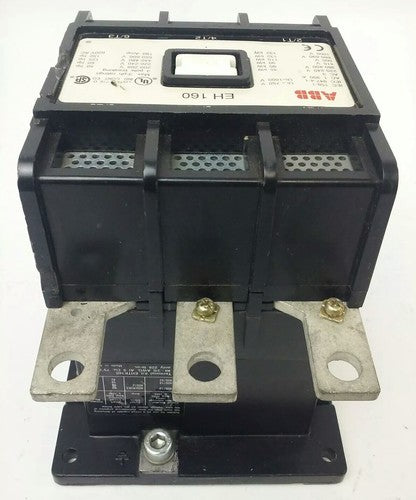 ABB EH160 CONTACTOR, 3PH, 3P BREAKING, 600V, 50-150H.P., 190A, CHIP PLASTIC8