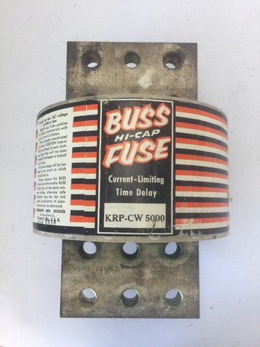 BUSS KRP-CW 5000 HI-CAP FUSE CURRENT-LIMITING TIME DELAY 5000AMP 600VAC3