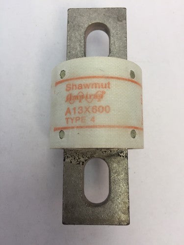 GOULD SHAWMUT AMPTRAP A13X600 FUSE 600AMP 130V TYPE 40