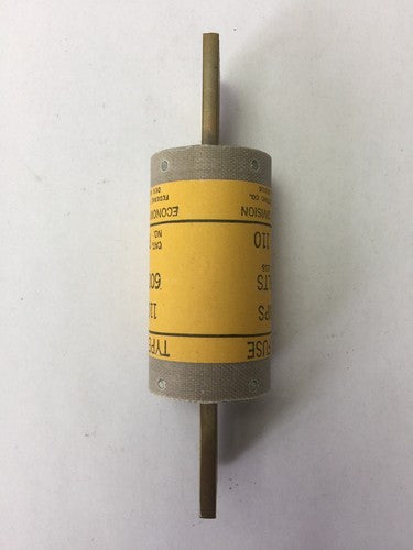 ECONOMY FUSE DIVISION RFC 110 TYPE-RF FUSE 110 AMP 600 VOLTS FEDERAL PACIFIC4