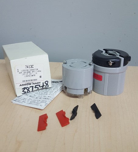ARROW HART 7413C 20A 120/208V Lock Connector NIB0