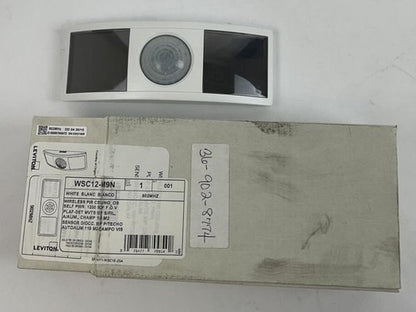 LEVITON WSC12-M9N SELF POWERED CEILING MOTION SENSOR WHITE 902MHZ0