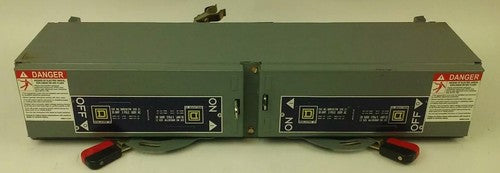 SQUARE D QMB361TW SERIES E1 FUSIBLE TWIN PANELBOARD SWITCH 30A 600V 3P 20HP0