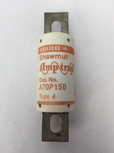 GOULD SHAWMUT AMPTRAP A70P150 FUSE 150 AMP 700 VOLTS TYPE 40
