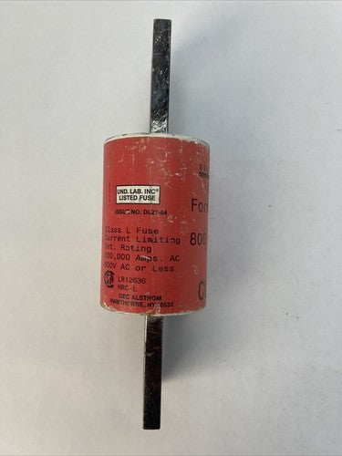 GEC ALSTHOM CLL800 CLASS L FUSE 800AMP FORM 480 600VAC CURRENT LIMITING4