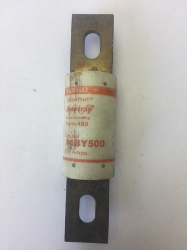 GOULD SHAWMUT A4BY500 AMP-TRAP CURRENT LIMITING FUSE 500AMPS 600VAC FORM 480 0