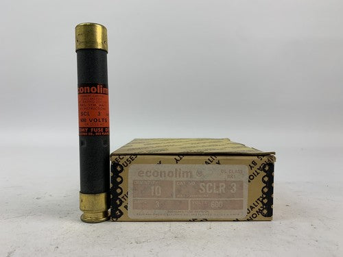 Federal Pacific Econolim SCLR 3 3A 600V Fuse "Lot of 10"0