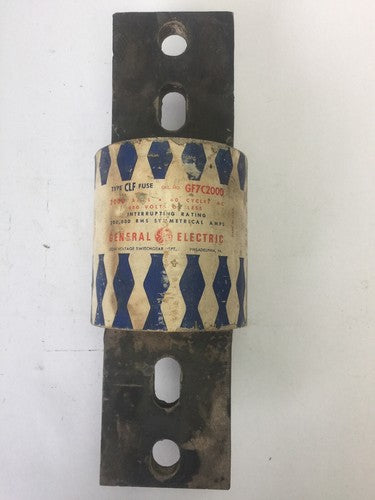 GE GF7C2000 TYPE CLF FUSE 2000 AMP 480 VAC 60 CYCLES0
