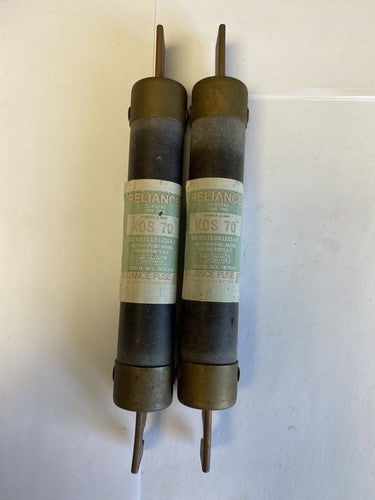 Reliance KOS70 70A 600V Fuse "Lot of 2"0