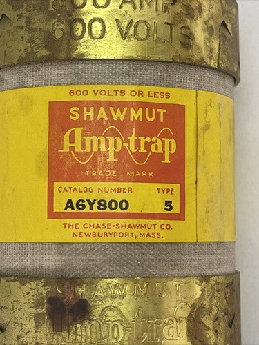 SHAWMUT A6Y800 AMP-TRAP FUSE 8000A 600VAC TYPE 51