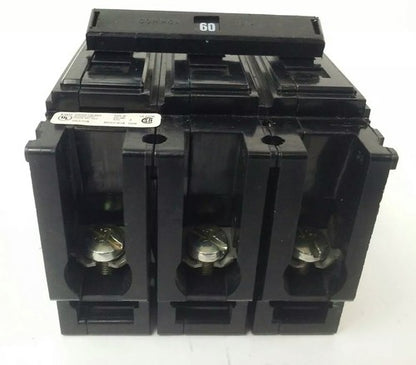 CUTLER HAMMER QC3060HT QUICKLAG C CIRCUIT BREAKER 3P 240VAC 60A TYPE QC5