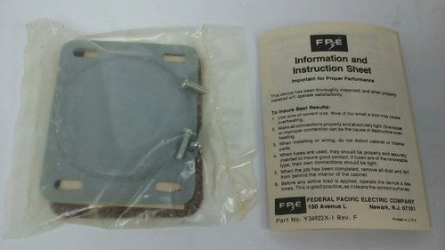 FPE RH1336R FUSIBLE SAFETY SWITCH 3P, 30A, 600VAC,3 WIRE,3 BLADES,20HP RAINPROOF11