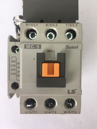 LS MOTOR STARTER MC-9 COIL 24VDC MMS-32H 1.6-2.0A MU-45 RAIL MOUNTING ADAPTOR1