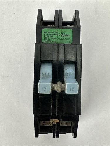 ZINSCO QC215 CIRCUIT BREAKER 2POLE 15A 120/240VAC0