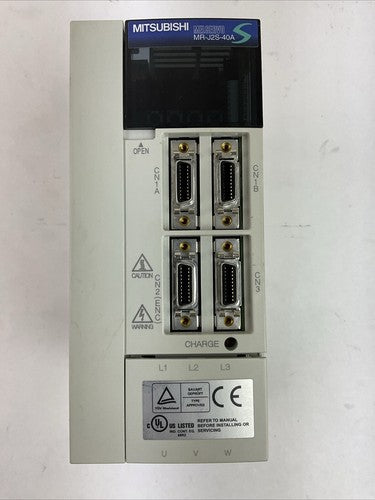 MITSUBISHI MR-J2S-40A AC SERVO DRIVE OUTPUT 170VAC 0-360HZ 2.8A0