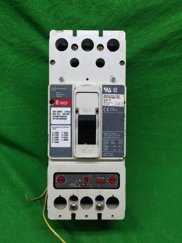 CUTLER-HAMMER 250A 600VAC 2-POLE MOTOR CIRCUIT PROTECTOR HM2P250K5W0