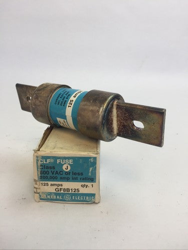 GE GF8B125 CLF FUSE 600VAC 125AMP CLASS J0