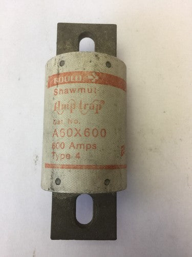 GOULD SHAWMUT AMPTRAP A60X600 FUSE 600 AMP 600 VOLTS TYPE 4 FORM 1010