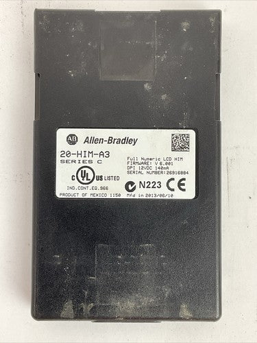 ALLEN BRADLEY 20AD2P1A0AYNANNN SER A FW 2.006 AC DRIVE 20-HIM-A3 SER C FW V6.0018