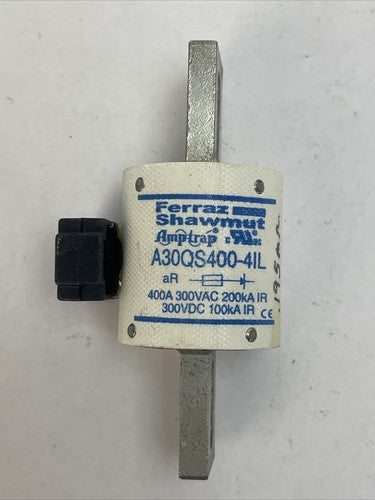 FERRAZ SHAWMUT A30QS400-4IL SEMICONDUCTOR FUSE AMP-TRAP 400AMP 300V0