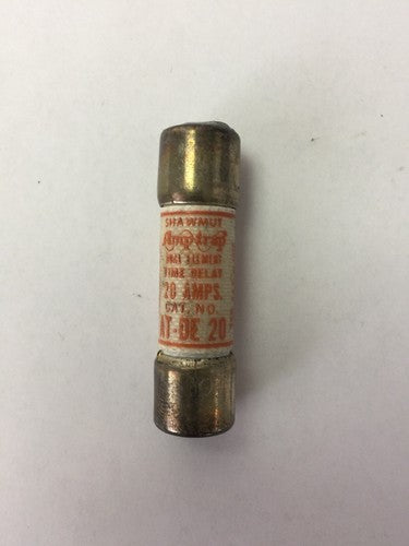 SHAWMUT AMP-TRAP AT-DE 20 DUAL ELEMENT TIME DELAY FUSE 20AMP 250VAC (LOT OF 10)0