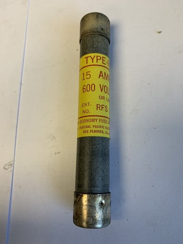 Economy Fuse RFS15 15A 600V Fuse "Lot of 10"3