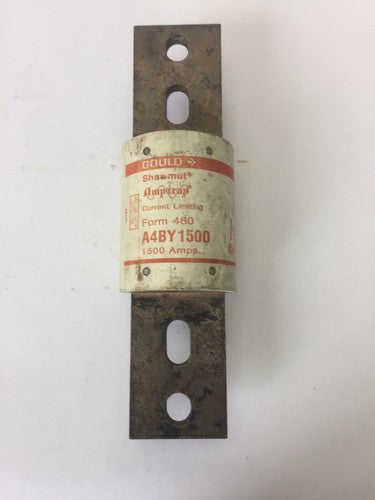 GOULD SHAWMUT A4BY1500 AMP-TRAP CURRENT LIMITING FUSE 1500 AMP 600VAC CLASS L0